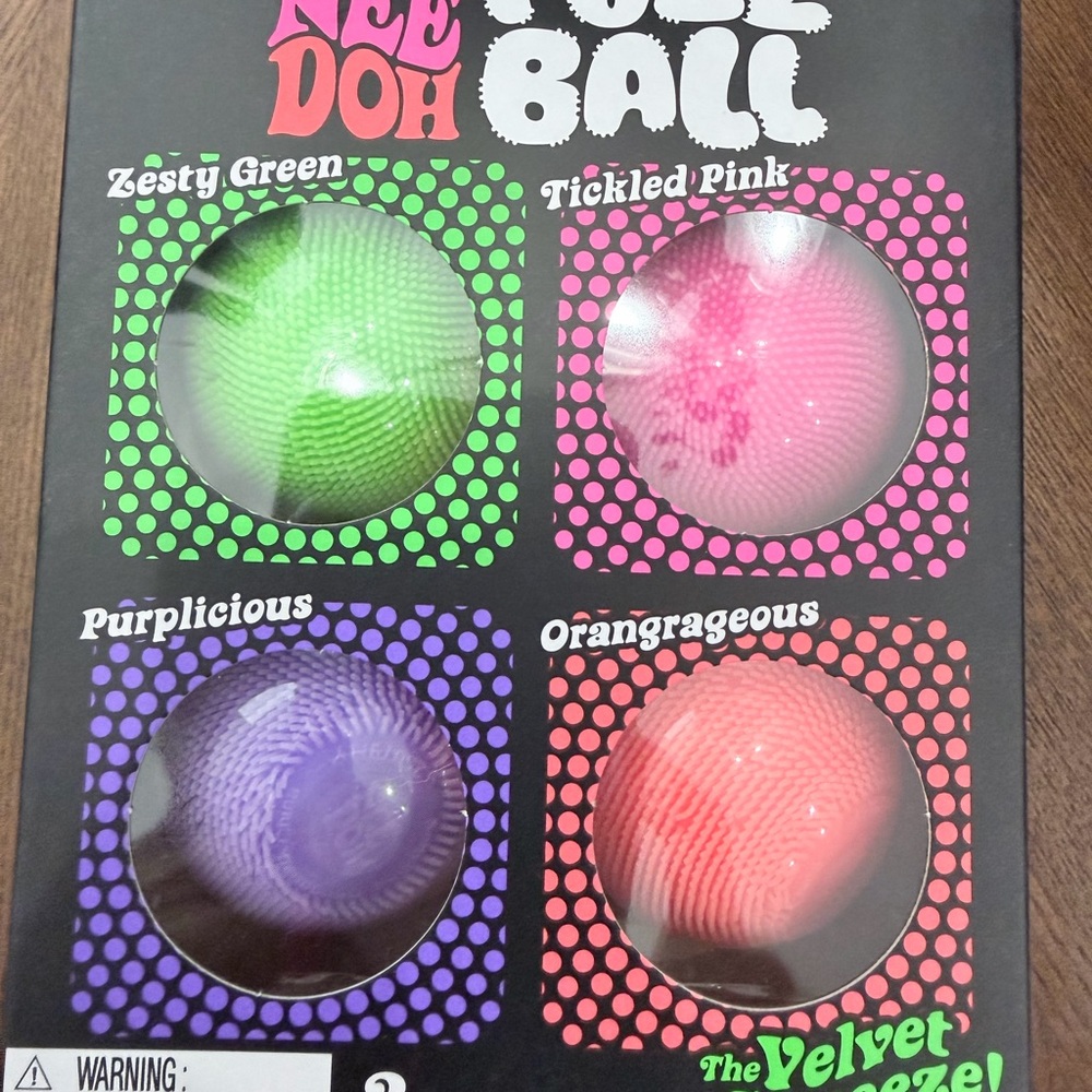 Groovy Glob Ball Set - Green, Pink, Purple, Orange